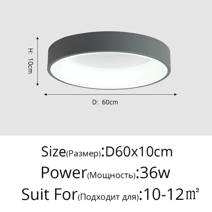 White Grey Modern led Ceiling Lights For Living Room Bedroom Dining Room dimmable Lamp indoor round sqaure Fixtures Lustres