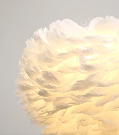 Feather Chandelier Modern Large Goose Feather Living Room Bedroom Feather Chandelier Warm and Fashionable Clothing Store Chandel