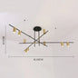 Scandinavian Post-modern wrought iron chandelier LED Creative Designer Tribes Chandelier Dining Room Coffee suspension luminaire