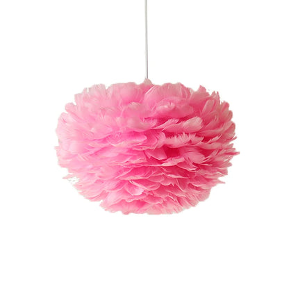 Feather Chandelier Modern Large Goose Feather Living Room Bedroom Feather Chandelier Warm and Fashionable Clothing Store Chandel