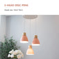 Nordic Macaron Chandeliers E27 Creative Wooden Bedside Lights For Bedroom Study Cafe Bar Restaurant Decor 3 Heads Pendant Lamps
