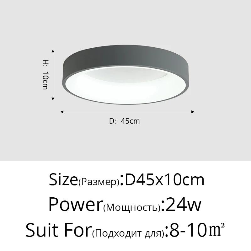 White Grey Modern led Ceiling Lights For Living Room Bedroom Dining Room dimmable Lamp indoor round sqaure Fixtures Lustres