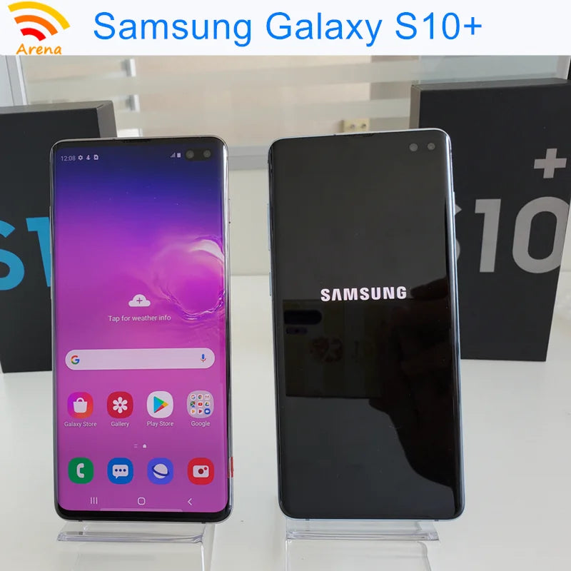 Samsung Galaxy S10 Plus S10+ G9750 Dual Sim 6.4" RAM 8GB ROM 128/512GB Snapdragon NFC 4G LTE Original Android Cell Phone