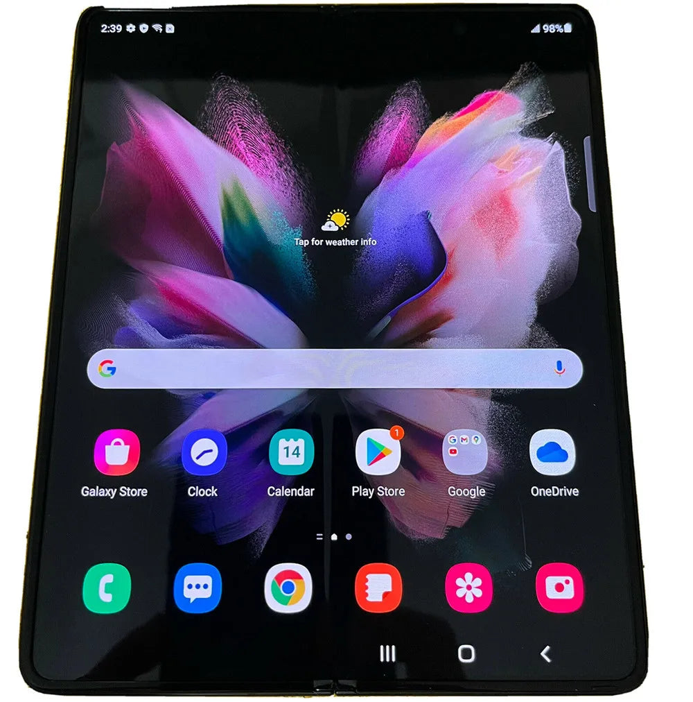 Samsung Galaxy Z Fold3 Fold 3 5G F926U1 F926N F926B 7.6" Foldable AMOLED 12GB RAM 256/512GB ROM NFC Snapdragon 99% Cell Phone