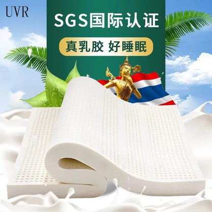 UVR Natural Latex Tatami Mattress Bedroom Foldable Massage Mattress Home Antibacterial Bed Cover King Size Double Full Size