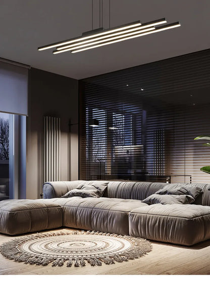 Living room chandelier modern minimalist atmosphere, minimalist light luxury main lamp Nordic lighting package living room lamp