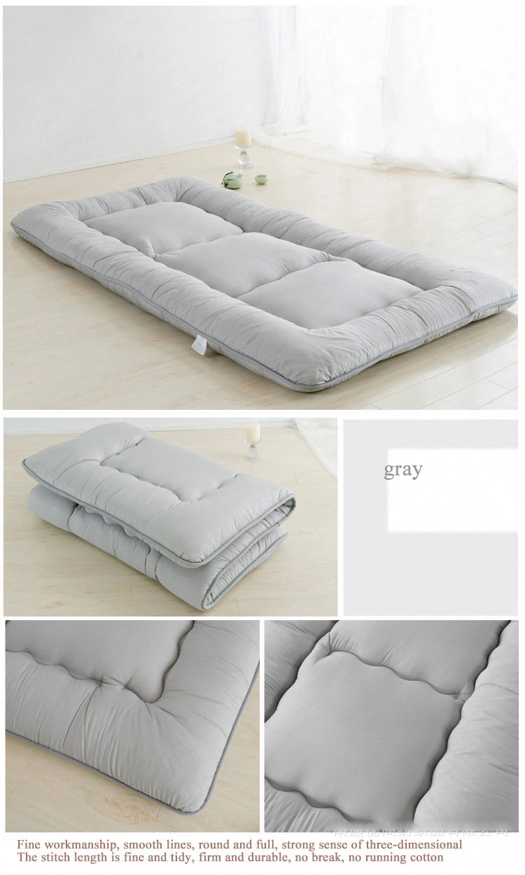 Soft Foldable 8cm Tatami Floor Mat/Pad Fashion Comfy Futon for Dorm/Home Nap Thickened Single Use Sleeping Mattress/Bed