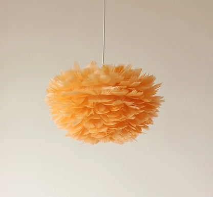 Feather Chandelier Modern Large Goose Feather Living Room Bedroom Feather Chandelier Warm and Fashionable Clothing Store Chandel