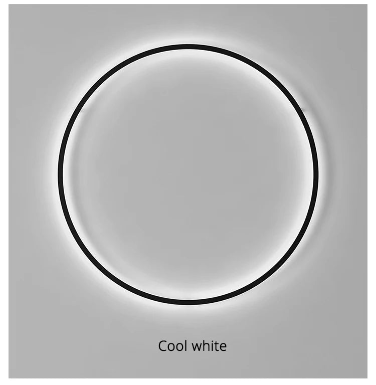 Simple Circle Background Decoration Lamps New Modern LED Wall Lights Living Room Bedroom Bedside Aisle Corridor Indoor Lighting