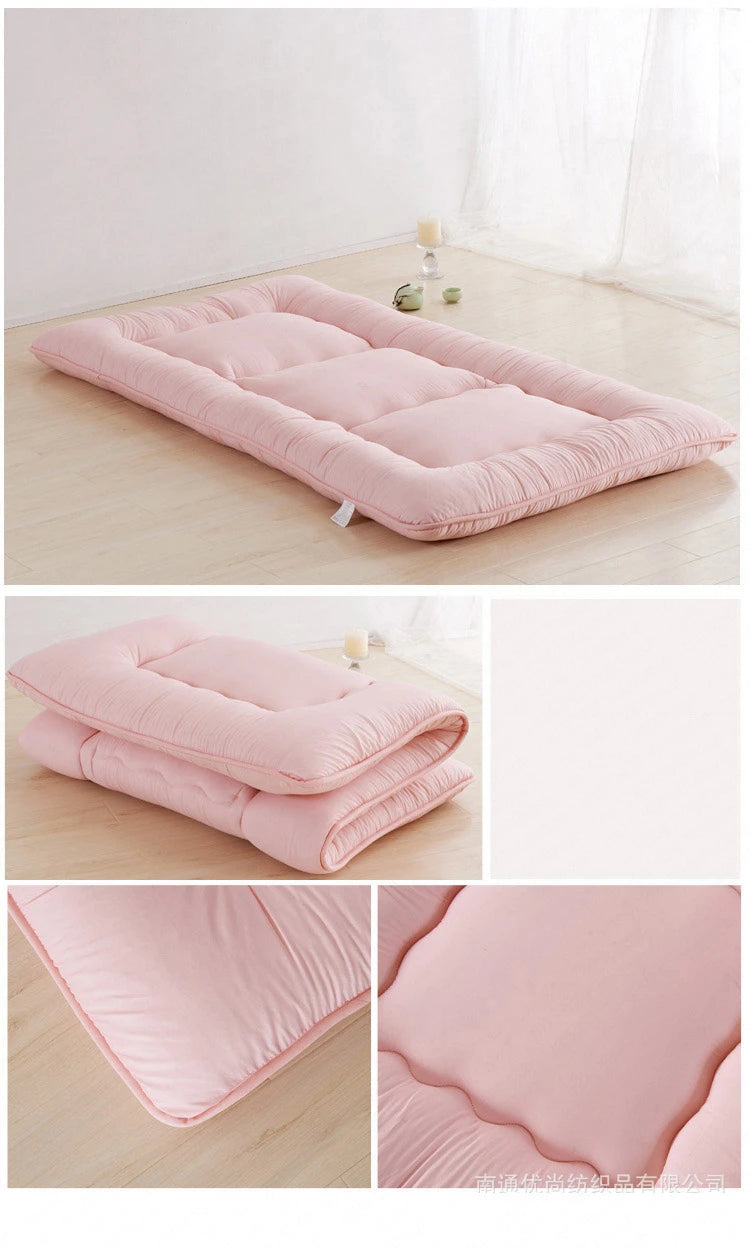 Soft Foldable 8cm Tatami Floor Mat/Pad Fashion Comfy Futon for Dorm/Home Nap Thickened Single Use Sleeping Mattress/Bed