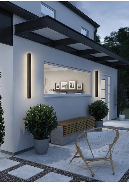 Waterproof LED long wall light ip65 outdoor lighting garden country house balcony light interior wall bedroom living room light