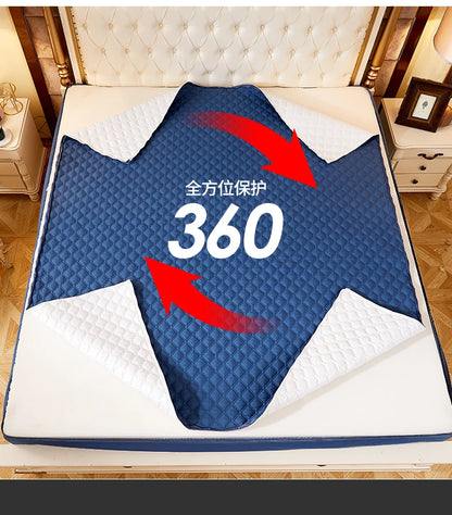 6-Sides Fully Enclosed Mattress Cover Waterproof Mattress Protector High Quality Bed Cover With Zipper Dust-Proof Fitted Sheet