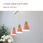 Nordic Macaron Chandeliers E27 Creative Wooden Bedside Lights For Bedroom Study Cafe Bar Restaurant Decor 3 Heads Pendant Lamps