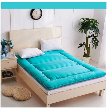 Soft Foldable 8cm Tatami Floor Mat/Pad Fashion Comfy Futon for Dorm/Home Nap Thickened Single Use Sleeping Mattress/Bed