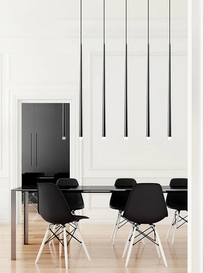 Modern LED Pendant Lights Dimmable 3cm Conical Aluminum & Acrylic Home Hang Lamp Dining Living Room Bar Cafe Droplight Fixture