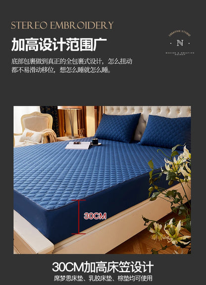 6-Sides Fully Enclosed Mattress Cover Waterproof Mattress Protector High Quality Bed Cover With Zipper Dust-Proof Fitted Sheet