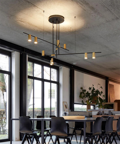 Scandinavian Post-modern wrought iron chandelier LED Creative Designer Tribes Chandelier Dining Room Coffee suspension luminaire