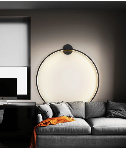 Simple Circle Background Decoration Lamps New Modern LED Wall Lights Living Room Bedroom Bedside Aisle Corridor Indoor Lighting
