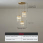 Nordic Copper LED Pendant Light Luxury Crystal Ceiling Lamps Modern Chandelier Lustre Dining Table Bar Kitchen Island Fixtures