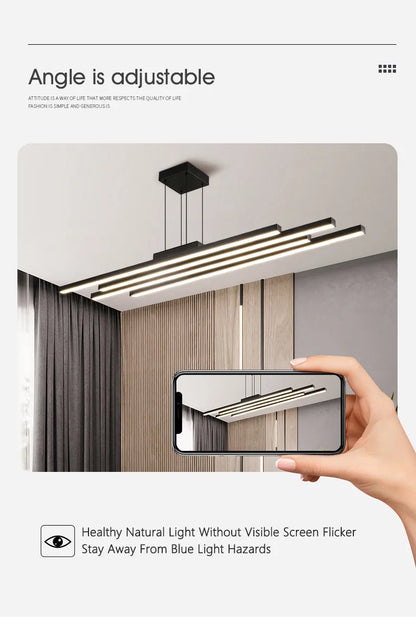 Living room chandelier modern minimalist atmosphere, minimalist light luxury main lamp Nordic lighting package living room lamp
