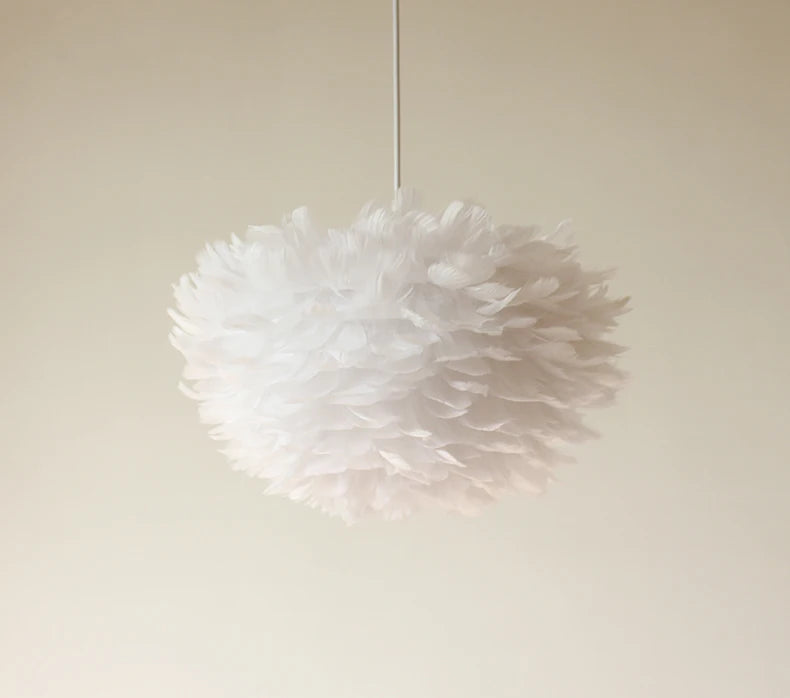 Feather Chandelier Modern Large Goose Feather Living Room Bedroom Feather Chandelier Warm and Fashionable Clothing Store Chandel