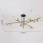 Scandinavian Post-modern wrought iron chandelier LED Creative Designer Tribes Chandelier Dining Room Coffee suspension luminaire