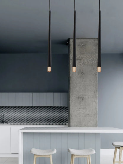 Modern LED Pendant Lights Dimmable 3cm Conical Aluminum & Acrylic Home Hang Lamp Dining Living Room Bar Cafe Droplight Fixture