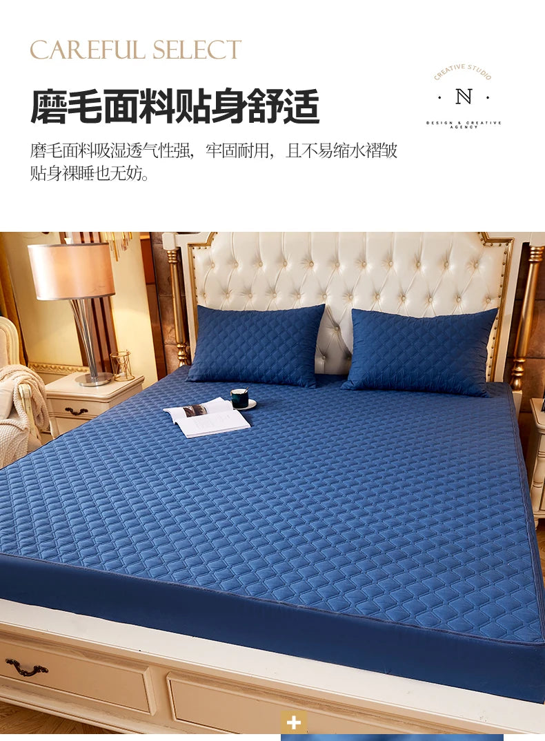 6-Sides Fully Enclosed Mattress Cover Waterproof Mattress Protector High Quality Bed Cover With Zipper Dust-Proof Fitted Sheet
