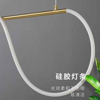 Post-Modern Restaurant Notes Long Hose Lamp Creative Bar Cafe Shop Art Front Desk Designer Chandeliers