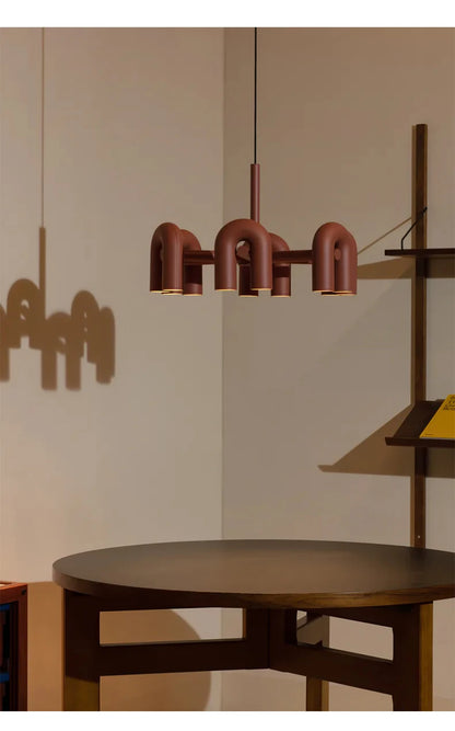 Cirkus scandinavian pendant light LED U-shaped tube chandelier Simple creative lamp Living Room Decoration restaurant lights