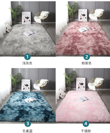 Carpets For Living Room Modern Sofas Grey Fluffy Carpet Bedroom Decoration Anti-slip Furry Large Rug Washable Floor Covering Mat