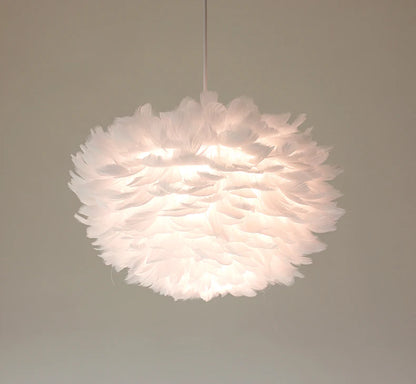Feather Chandelier Modern Large Goose Feather Living Room Bedroom Feather Chandelier Warm and Fashionable Clothing Store Chandel