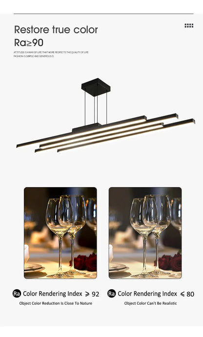 Living room chandelier modern minimalist atmosphere, minimalist light luxury main lamp Nordic lighting package living room lamp