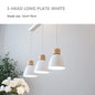 Nordic Macaron Chandeliers E27 Creative Wooden Bedside Lights For Bedroom Study Cafe Bar Restaurant Decor 3 Heads Pendant Lamps