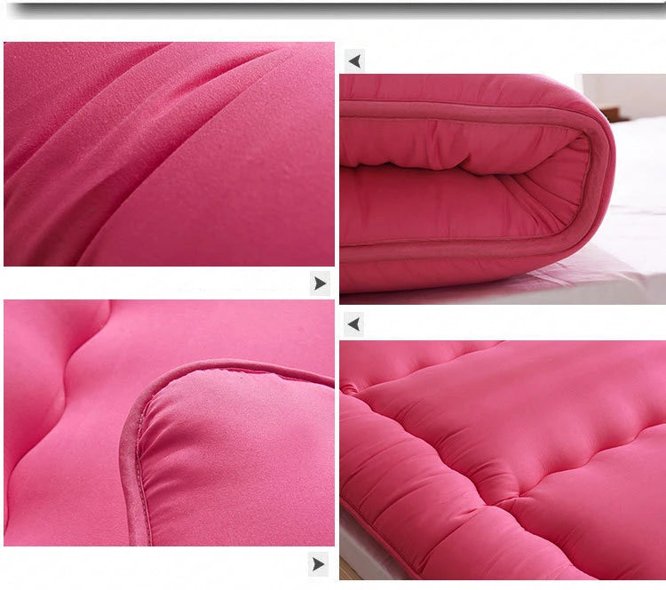 Soft Foldable 8cm Tatami Floor Mat/Pad Fashion Comfy Futon for Dorm/Home Nap Thickened Single Use Sleeping Mattress/Bed