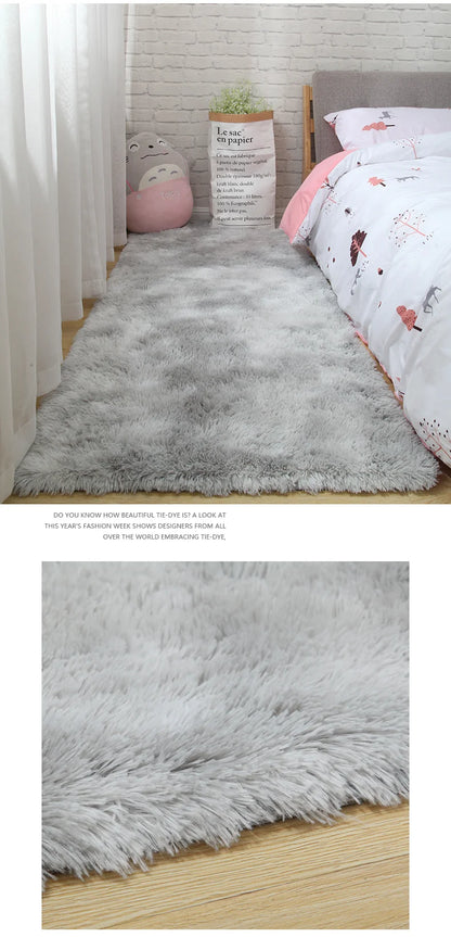 Pink Bedroom Carpet For Children's  Room Cute Girls Floor Soft Mat Living Room Decoration White Fluffy Large Kids Bedside Rugs