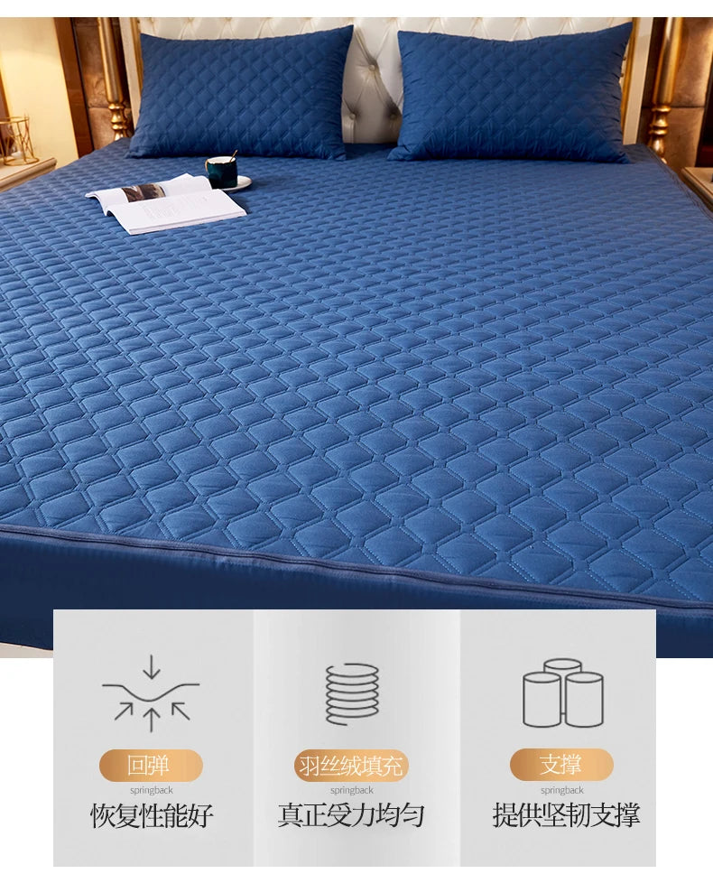 6-Sides Fully Enclosed Mattress Cover Waterproof Mattress Protector High Quality Bed Cover With Zipper Dust-Proof Fitted Sheet