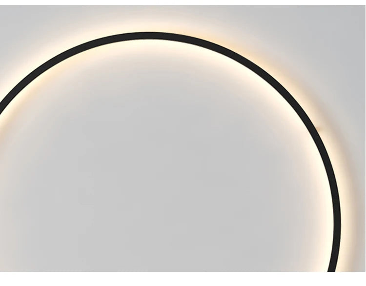 Simple Circle Background Decoration Lamps New Modern LED Wall Lights Living Room Bedroom Bedside Aisle Corridor Indoor Lighting