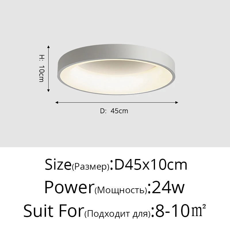 White Grey Modern led Ceiling Lights For Living Room Bedroom Dining Room dimmable Lamp indoor round sqaure Fixtures Lustres