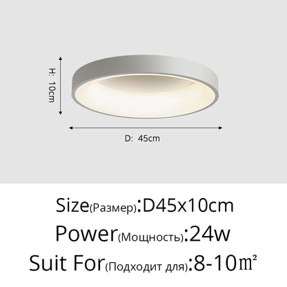 White Grey Modern led Ceiling Lights For Living Room Bedroom Dining Room dimmable Lamp indoor round sqaure Fixtures Lustres
