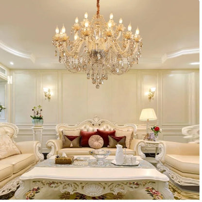 Luxury New K9 Modern Crystal Lustres De Cristal Lamps Chandeliers AC110V/220V Home Decoration Lighting Fixture for Living Room