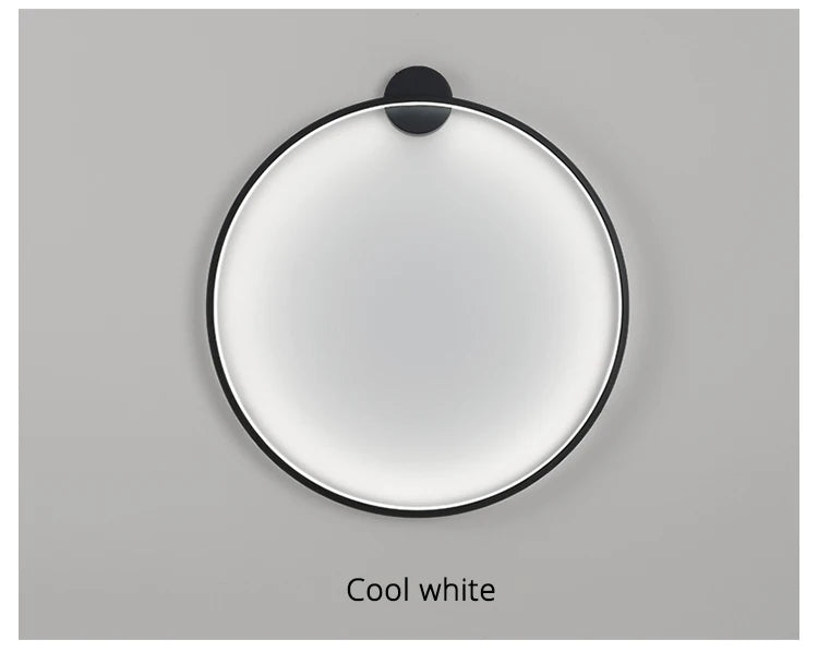 Simple Circle Background Decoration Lamps New Modern LED Wall Lights Living Room Bedroom Bedside Aisle Corridor Indoor Lighting