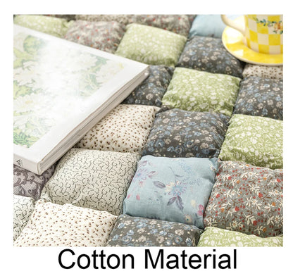 Cotton Carpet for Living Room Hand Patchwork Quilted Thicken Bedroom Rugs Anti Slip Large Kids Room Rug Tatami Mat Machine Wash