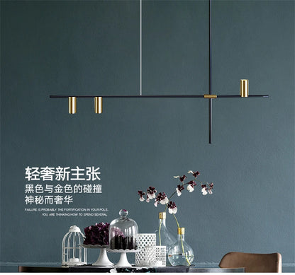 Scandinavian Post-modern wrought iron chandelier LED Creative Designer Tribes Chandelier Dining Room Coffee suspension luminaire