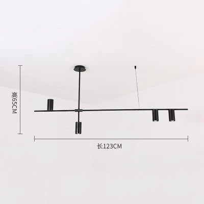 Scandinavian Post-modern wrought iron chandelier LED Creative Designer Tribes Chandelier Dining Room Coffee suspension luminaire