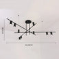 Scandinavian Post-modern wrought iron chandelier LED Creative Designer Tribes Chandelier Dining Room Coffee suspension luminaire