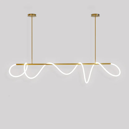 Post-Modern Restaurant Notes Long Hose Lamp Creative Bar Cafe Shop Art Front Desk Designer Chandeliers