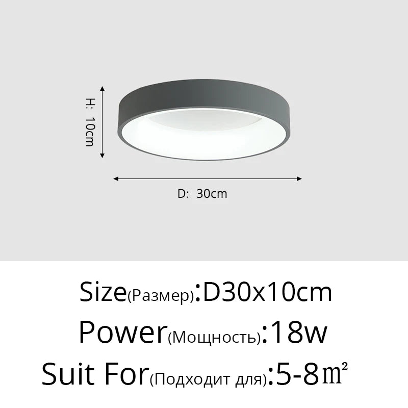 White Grey Modern led Ceiling Lights For Living Room Bedroom Dining Room dimmable Lamp indoor round sqaure Fixtures Lustres