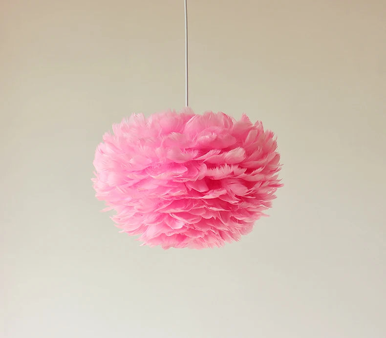 Feather Chandelier Modern Large Goose Feather Living Room Bedroom Feather Chandelier Warm and Fashionable Clothing Store Chandel