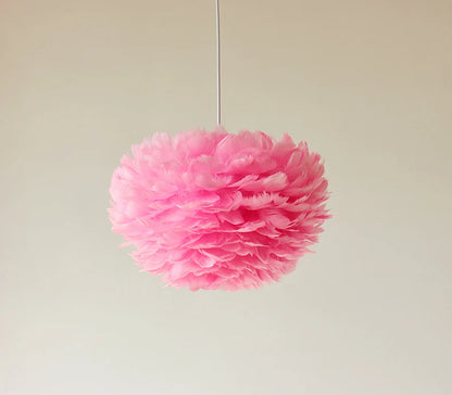 Feather Chandelier Modern Large Goose Feather Living Room Bedroom Feather Chandelier Warm and Fashionable Clothing Store Chandel